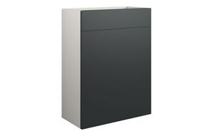Clarence 600mm Standard WC Unit - Matt Graphite Grey (Grey Cab)